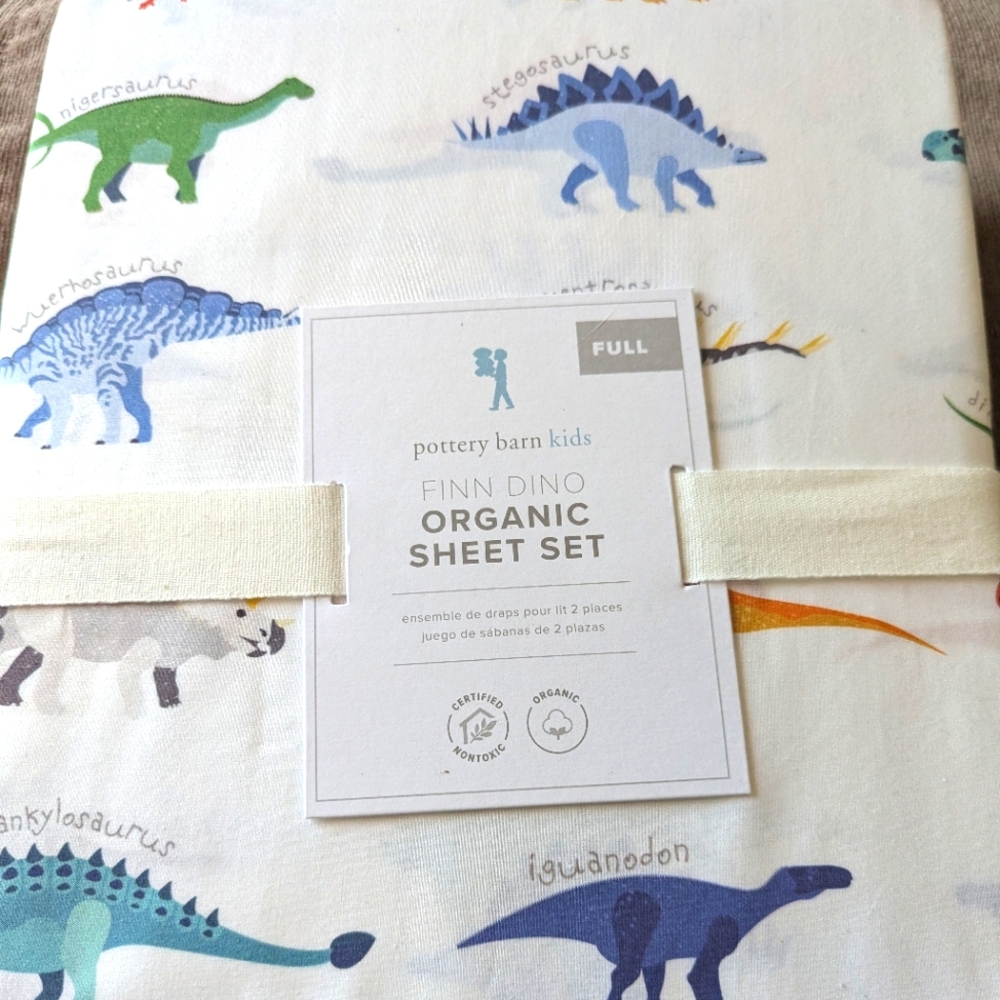 Pottery Barn Dinosaur sheets